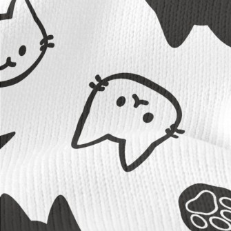 Cute Black And White Cat Stretch Jersey