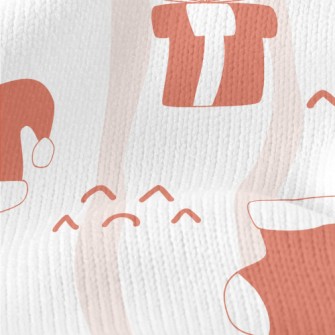 Christmas Cat Gifts And Candy  Stretch Jersey