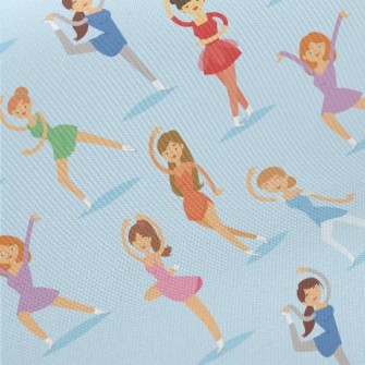Various Women Dancing Midweight Cotton Poplin