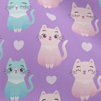 Sitting Cute Cat Chiffon