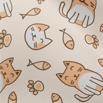 Sitting Round Cat Chiffon