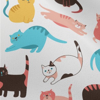 Colorful Fat Cat Chiffon