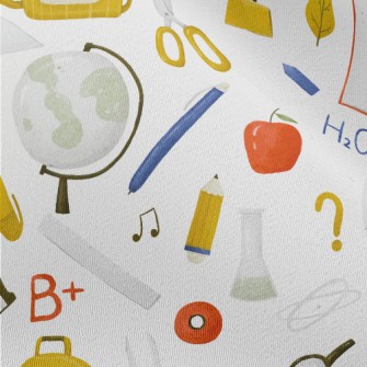 School Supplies And Knowledge Chiffon