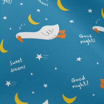 White Goose Sleeping At Night Chiffon