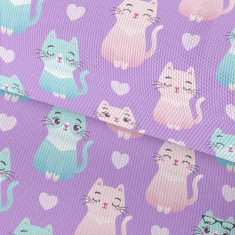 Sitting Cute Cat Waterproof Oxford