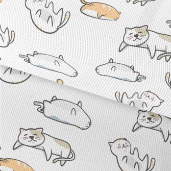 Lazy Cat Lying On The Ground Waterproof Oxford