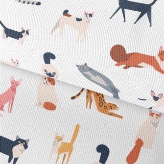 Cute American Style Cat Waterproof Oxford