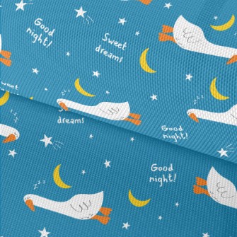 White Goose Sleeping At Night Waterproof Oxford