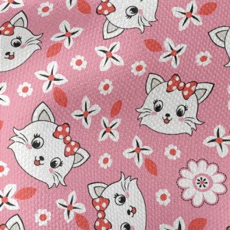 Pretty Cat With Bow Waterproof Canvas