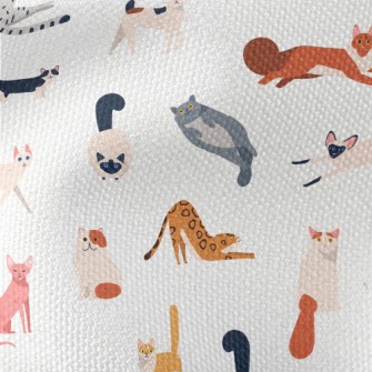 Cute American Style Cat Waterproof Canvas