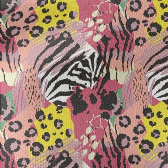 Colorful Abstract Animal Print Waterproof Canvas