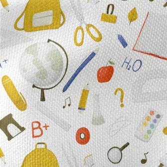 School Supplies And Knowledge Waterproof Canvas