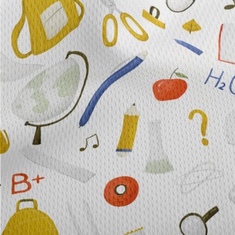 School Supplies And Knowledge Athletic Mesh Flat Back