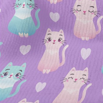 Sitting Cute Cat Terry