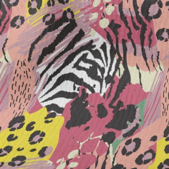 Colorful Abstract Animal Print Terry
