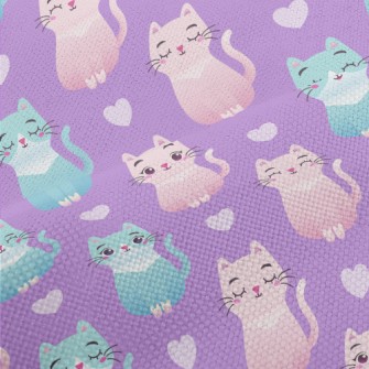 Sitting Cute Cat Performance Linen