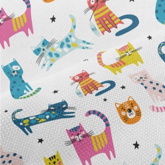 Various Colorful Cats Performance Linen