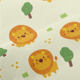 Cute Big Head Lion Performance Linen