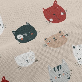 Cute Cats In Various Shapes Performance Linen