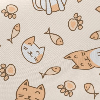 Sitting Round Cat Twill