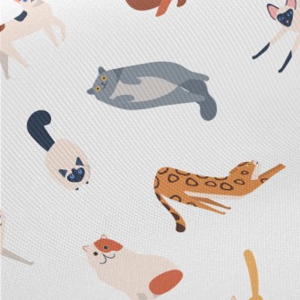 Cute American Style Cat Twill