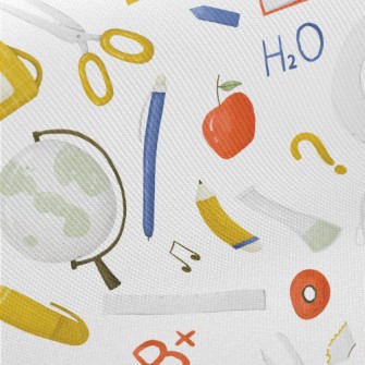 School Supplies And Knowledge Twill