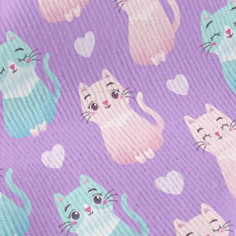 Sitting Cute Cat Standard Corduroy