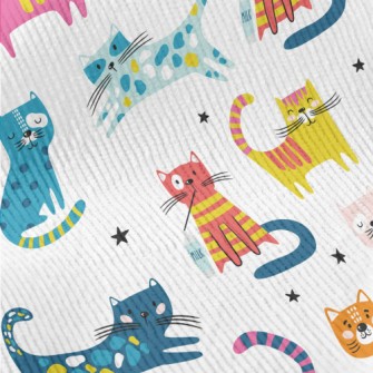 Various Colorful Cats Standard Corduroy