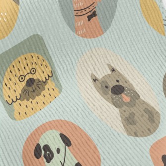 Portraits Of Various Dogs Standard Corduroy