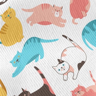 Colorful Fat Cat Standard Corduroy