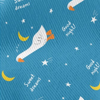 White Goose Sleeping At Night Standard Corduroy