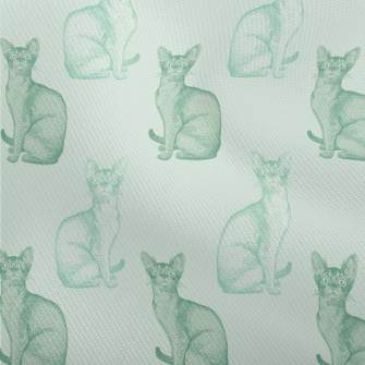 Realistic Hand Drawn Mint Cat Dobby
