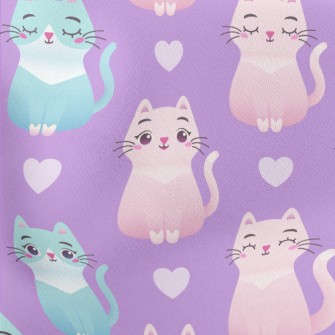 Sitting Cute Cat Stretch Ponte