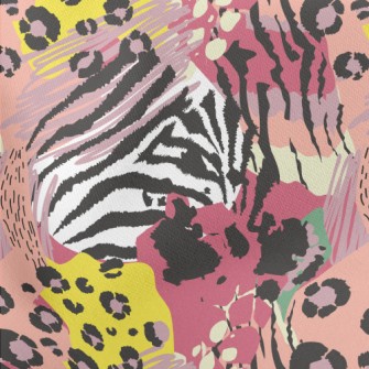 Colorful Abstract Animal Print Stretch Ponte