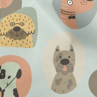 Portraits Of Various Dogs Micro Fleece