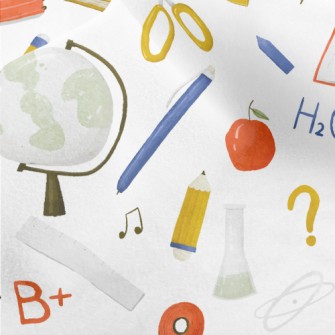 School Supplies And Knowledge Micro Fleece