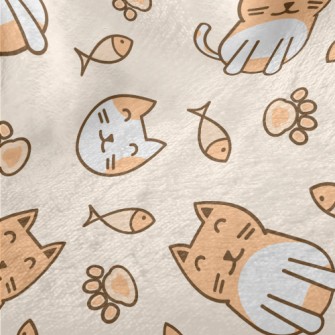 Sitting Round Cat Minky