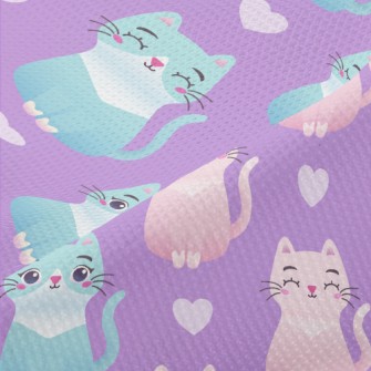 Sitting Cute Cat Piqué