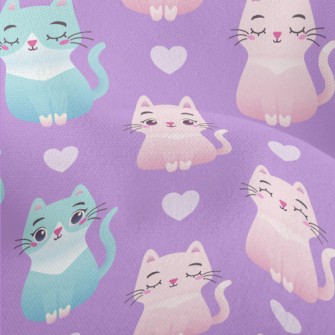 Sitting Cute Cat Lightweight Performance Linen