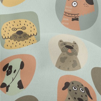 Portraits Of Various Dogs Lightweight Performance Linen