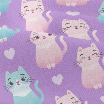 Sitting Cute Cat Modern Jersey