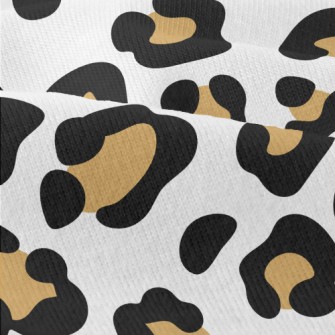 Beautiful Leopard Print On Whi Modern Jersey