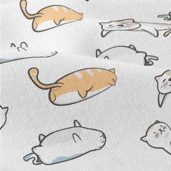 Lazy Cat Lying On The Ground Modern Jersey