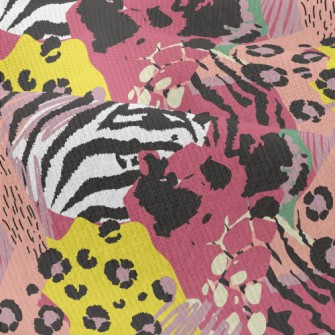 Colorful Abstract Animal Print Modern Jersey