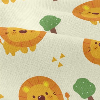 Cute Big Head Lion Modern Jersey