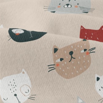 Cute Cats In Various Shapes Modern Jersey
