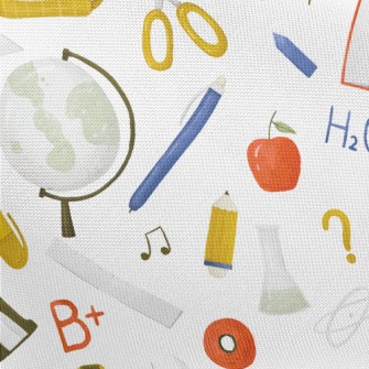 School Supplies And Knowledge Pongee