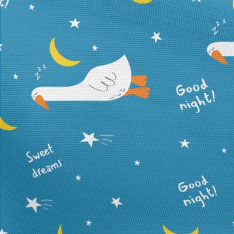 White Goose Sleeping At Night Pongee