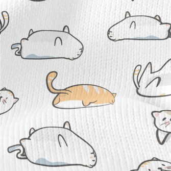 Lazy Cat Lying On The Ground Stretch Jersey