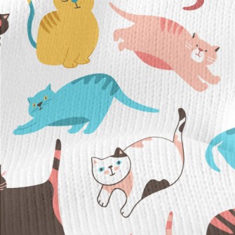 Colorful Fat Cat Stretch Jersey